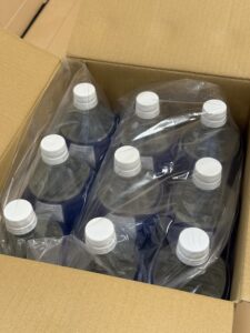 BOSの防臭袋に入れたペットボトル